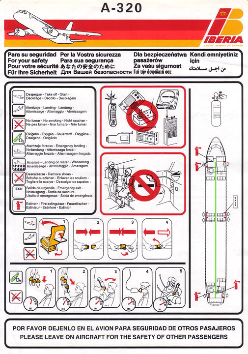 Airline Safety Card For iberia a320 jun93.jpg